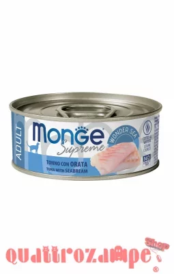 Monge Supreme Adult Tonno Orata 80 gr Scatoletta Gatti