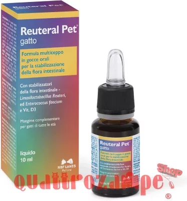 NBF Lanes Reuteral Gocce Orali 10 ml per Gatti