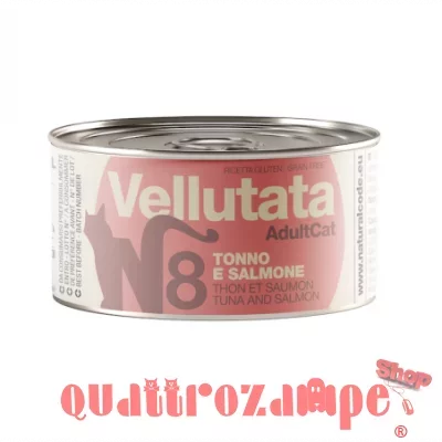 Natural Code Vellutata 08 Tonno e Salmone 85 gr Per Gatti