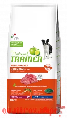 Natural Trainer Adult Medium Manzo Cane kg 12