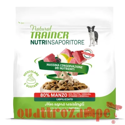 Natural Trainer Dog Snack NutrInsaporitore Manzo 120 gr Liofilizzato Per Cani
