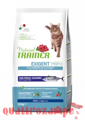 Natural Trainer Exigent Pesce Azzurro 1,5 kg Gatto