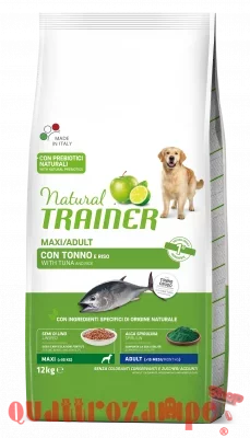 Natural Trainer Maxi Adult Tonno Riso 12 Kg Per Cani