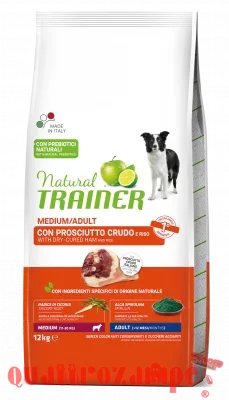 Natural Trainer Medium Adult Prosciutto 12 kg