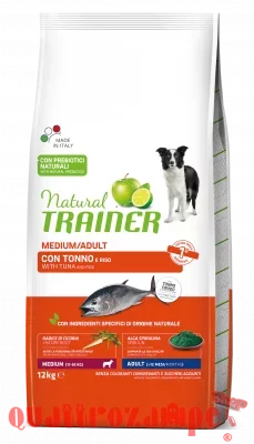 Natural Trainer Adult MEDIUM Tonno Riso 12 kg Per CANI