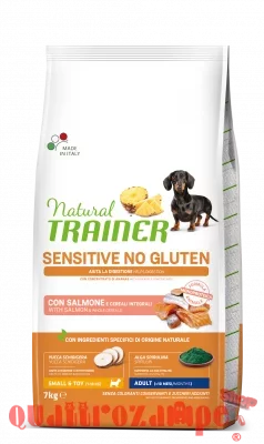Natural Trainer Sensitive Mini Adult Salmone e Cereali Integrali 7 kg Per Cani