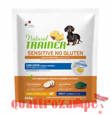 Natural Trainer Sensitive Mini Adult Uovo 800 gr Per Cane