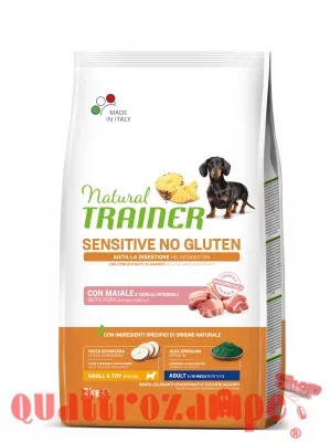 Natural Trainer Sensitive Mini Adult Maiale e Cereali Integrali 2 kg Per Cane