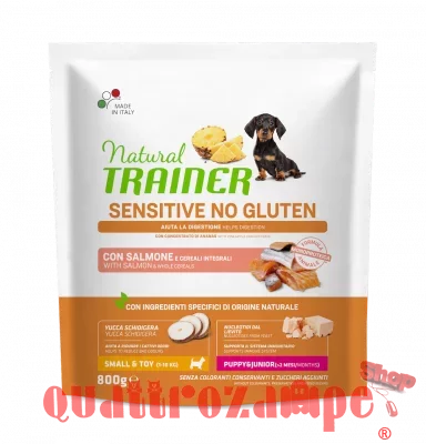 Natural Trainer Sensitive Puppy & Junior Salmone 800 gr Per