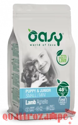 Oasy Dog Puppy Junior Small Mini Agnello 800 gr Crocchette Cane