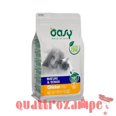 Oasy Cat Mature Senior Pollo 1,5 Kg Per Gatti