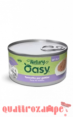 Oasy Cat Natury Soft Jelly Kitten Tonnetto Lattina 85 gr Umido Per Gatti