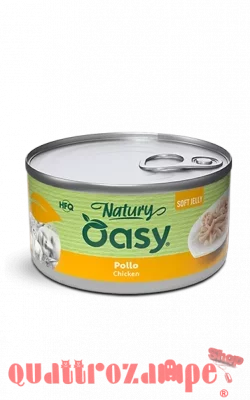 Oasy Cat Natury Soft Jelly Pollo Lattina 85 gr Umido Per Gatti