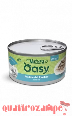 Oasy Cat Natury Soft Jelly Sardine del Pacifico Lattina 150 gr Umido Per Gatti