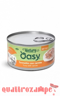 Oasy Cat Natury Soft Jelly Tonnetto Con Carote Lattina 150 gr Umido Per Gatti