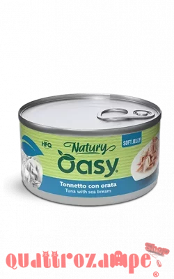 Oasy Cat Natury Soft Jelly Tonnetto con Orata Lattina 150 gr Umido Per Gatti