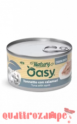 Oasy Cat Natury Soft Jelly Tonno Con Calamari Lattina 150 gr Umido Per Gatti