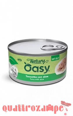 Oasy Cat Natury Soft Jelly Tonnetto Con Aloe Lattina 150 gr Umido Per Gatti