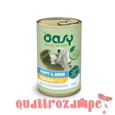 Oasy Dog Lifestage Puppy Junior Pollo 400 Gr Umido Per Cani