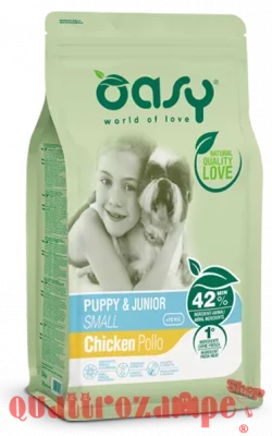Oasy Dog Puppy Junior Small Pollo Crocchette Per Cani