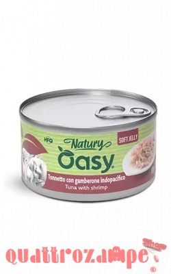 Oasy Naturity Cat Soft Jelly Tonno Con Gamberone Indopacifico 85 gr Umido Per Gatti