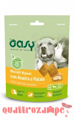 Oasy Snack Biscotti Ripieni Con Anatra e Patate per Cani 80 g