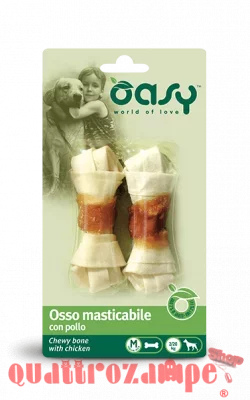 Oasy Snack Osso Masticabile Con Pollo M 54 Gr 1 conf 2 Ossi