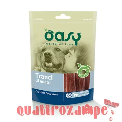 Oasy Snack Tranci di Anatra 100 g per Cani