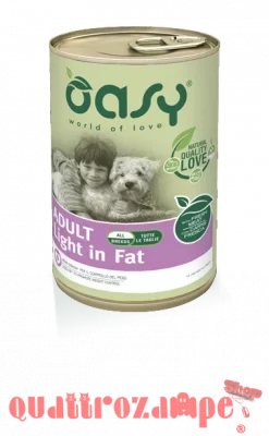 Oasy Dog Pate Light  In Fat 400 gr Umido Per Cani