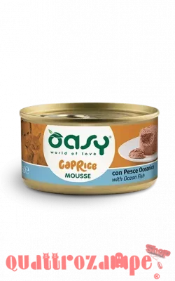 Oasy Caprice Mousse Con Pesce Oceanico 85 Gr Scatoletta per Gatti