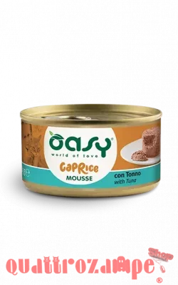 Oasy Caprice Mousse Con Tonno 85 Gr Scatoletta per Gatti