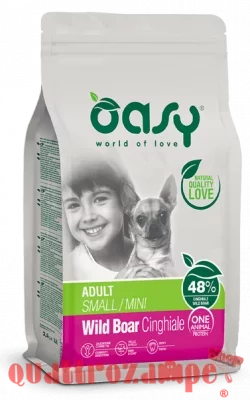 Oasy Dog Adult Small Mini Cinghiale 2,5 kg Crocchette Monoproteiche Cane