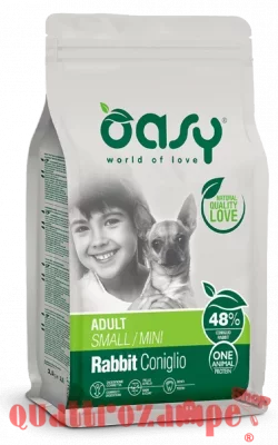 Oasy Dog Adult Small Mini Coniglio 2,5 kg Crocchette Monoproteiche Cane