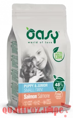 Oasy Dog Puppy Junior Small Mini Salmone 2,5 kg Crocchette Cane