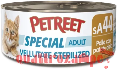 Petreet Vellutate Sterilized Pollo Con Patate Dolci 70 gr sA44 Scatoletta Gatto Sterilizzato