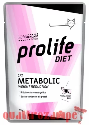 PROLIFE Cat Veterinary Diet Metabolic 85 gr Umido Gatto