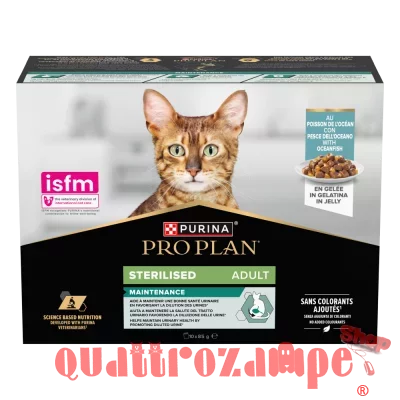 Purina Pro Plan Cat Adult Sterilised Multipack 10X85 Gr Bustine in Gelatina Con Pesce Oceanico