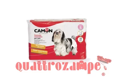 Camon 12 Pannolini Mutandina Taglia S Per Cani Femmina