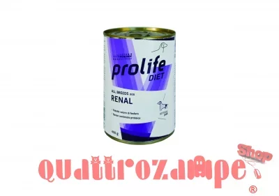 Prolife Dog Veterinary Renal 400 gr Umido Cane