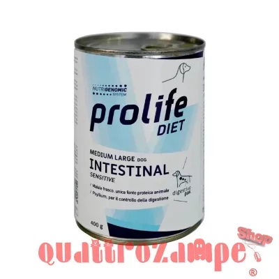Prolife Dog Veterinary Intestinal Sensitve 400 gr Barattolo Umido Cane