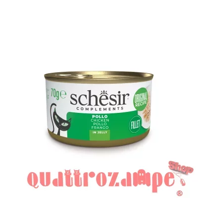 Schesir Complements Filetto di Pollo in Jelly 70g Scatoletta Per Gatti