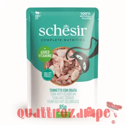 Schesir Tonno e Orata 85 gr Busta Umido Per Gatti