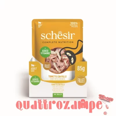 Schesir Tonnetto e Pollo 85 gr Bustina Umido Per Gatti