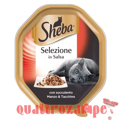 Sheba Manzo e Tacchino in Salsa 85 gr