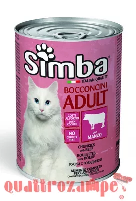 Simba Bocconcini Con Manzo 415 gr Umido Per Gatti