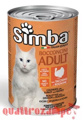 Simba Bocconcini Con Tacchino e Rognone 415 gr Umido Per Gatti