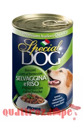 Special Dog All Breeds Adult Bocconi con Riso e Selvaggina 400 gr Umido Cane