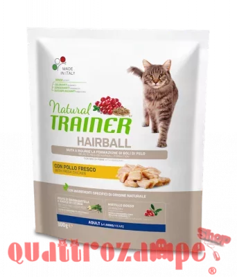 Trainer Hairball Control Solution Con Pollo 300 Gr Per Gatti