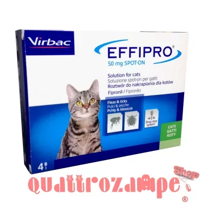 Virbac Effipro Spot-on 50 mg 4 Pipette Gatto