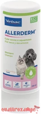 Virbac Allerderm Shampoo Cute Secca e Squamosa 250 ml Per Cani e Gatti